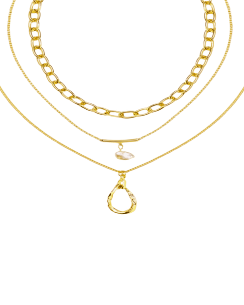 18K Gold Layered Necklace - Want To Know You Better