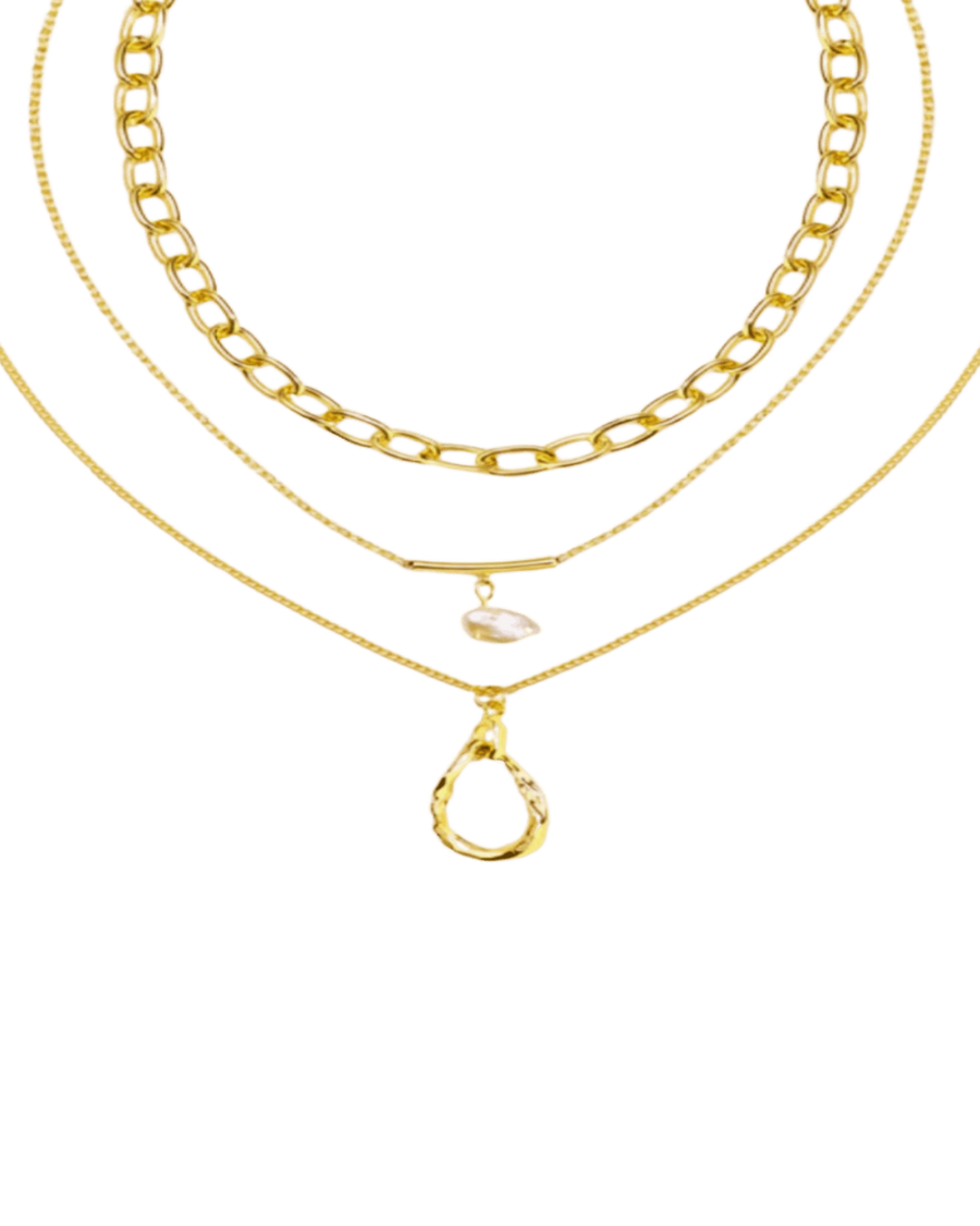 18K Gold Layered Necklace - Want To Know You Better