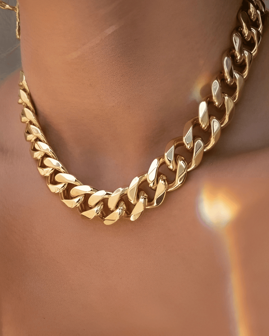 18K Gold Chunky Chain Necklace - MASON CHUNKY CHAIN™