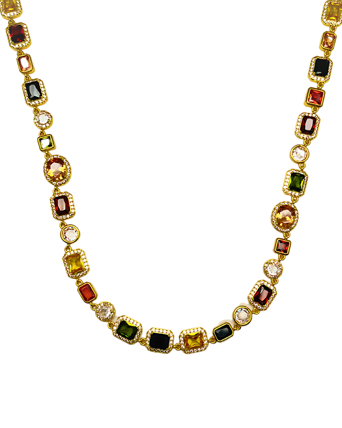 Silver Diamond Chunky Chain Necklace - MASON CHUNKY CHAIN™ Diamond
