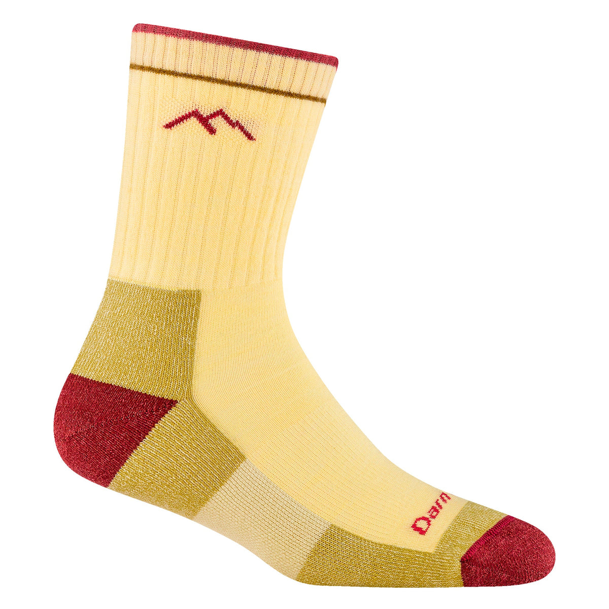 Darn Tough Ladies Micro Crew Cushioned Midweight Hiking Merino Wool Socks L / Morning Sun – Lifetime Guarantee