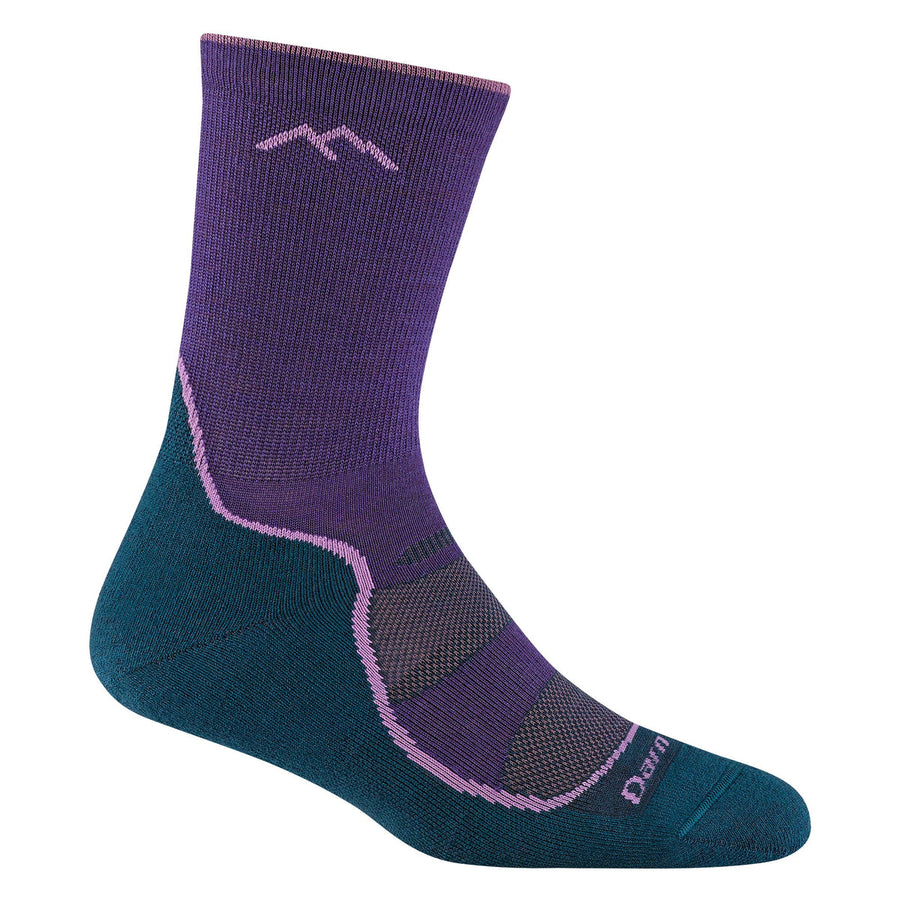 Darn Tough Ladies Micro Crew Lightweight Hiking Merino Socks M / Grape – Lifetime Guarantee