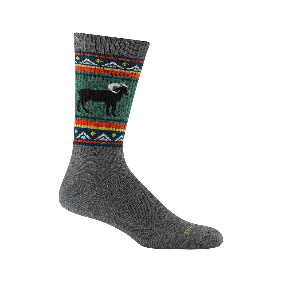 Darn Tough Mens Merino Wool Boot Midweight Seamless Patterned Hiking Socks M / Gray – Lifetime Guarantee