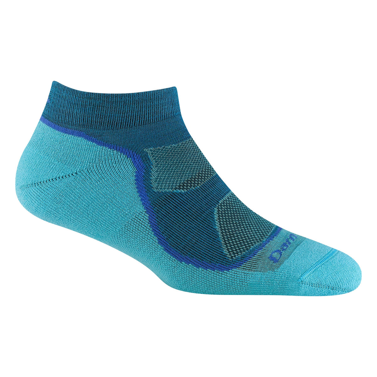 Darn Tough Ladies Light Hiker No Show Lightweight Hiking Merino Socks L / Cascade – Lifetime Guarantee