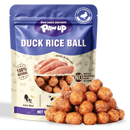 PAWUP Duck Natural Dog Treats, Popcorn-Inspired Crunchy Bites, Healthy Reward or Training Treat for Picky Eaters, Small Medium Large Dog, 2.5oz