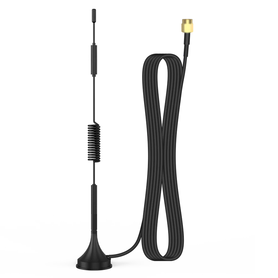 Dual Band WiFi 2.4/5.8GHz 18dBi SMA Antenna Suction Cup Antenna Bluetooth Signal Booster with 5Meters Cable for Vatrer Golf Cart Battery