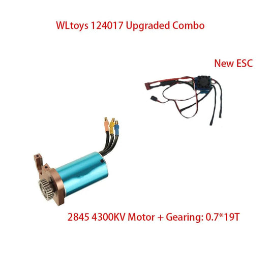 Wltoys Upgrade Parts Combo 2845 4300kv Brushless Motor,0.7*19T Gear  for 124017 124016 124007 RC Car - 2845 4300kv Brushless Motor