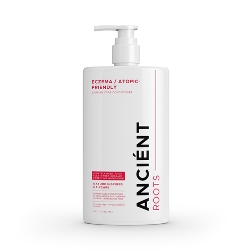 Ancient Roots Eczema Atopic Friendly Conditioner for Reactive Scalp, Barrier Care Conditioner with Aloe Vera, Flaxseed, Gotu Kola, Sweet Indrajao and 