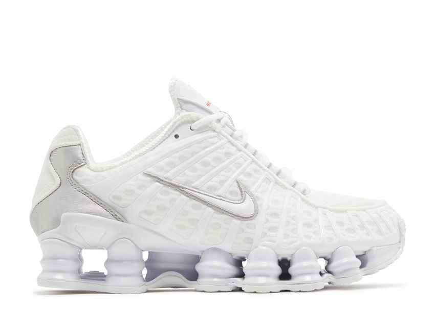 Nike Shox TL White Metallic Silver Max Orange