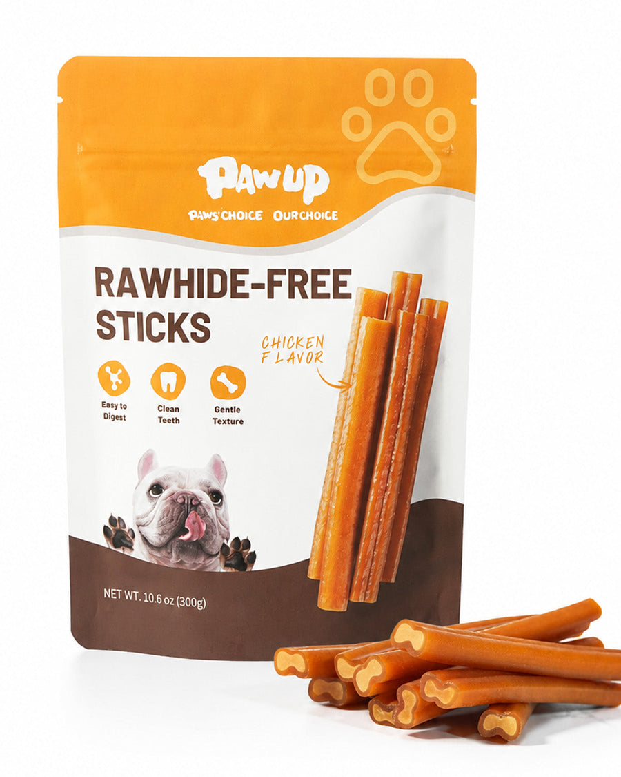 PAWUP Rawhide-Free Chicken Chew Sticks Dogs Treats, 5 Inch
