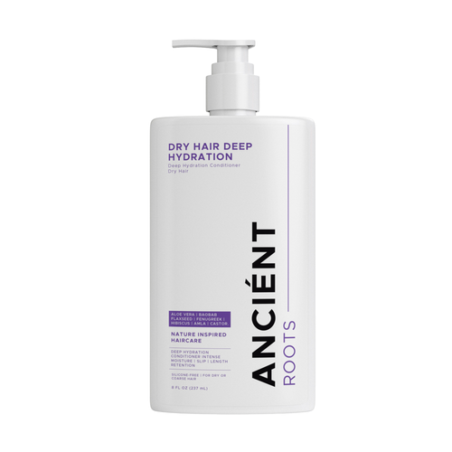 Ancient Roots Deep Hydration Conditioner for Dry Hair, Rich Conditioner, Silicone Free Conditioner for Coarse Hair, 8 Fl Oz