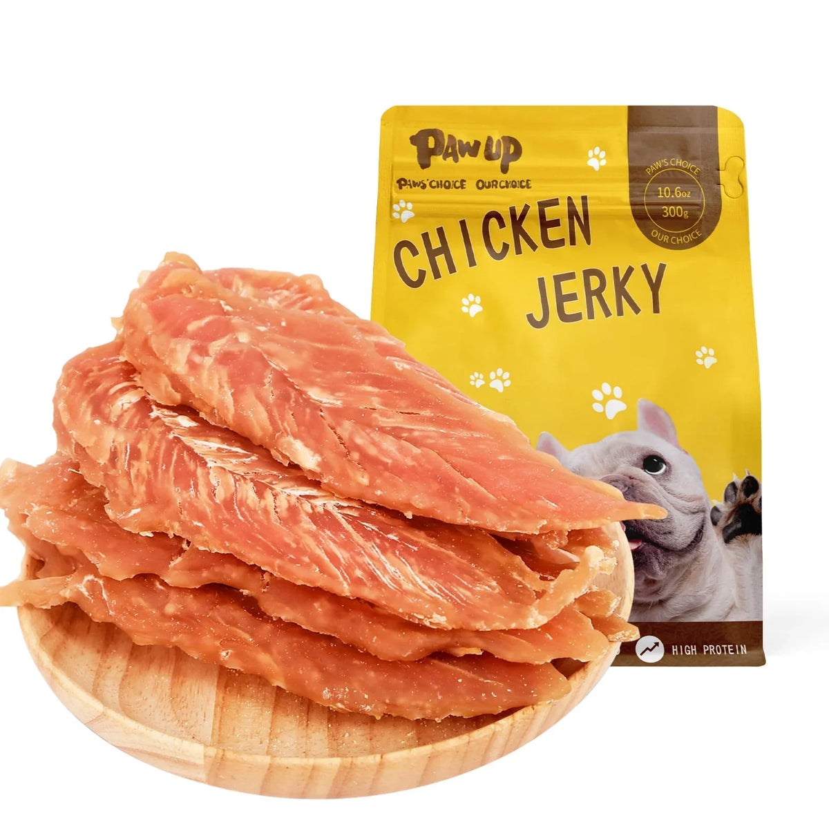 Chicken Jerky Dog Treats, Grain-Free Rawhide-Free Snacks - Although chicken has many benefits, be careful not to overeat. / Taurine Add / over 11 lbs