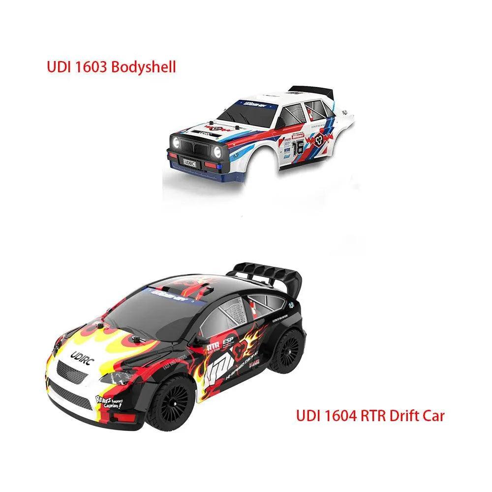 UDIRC UD1604 PRO 1:16 Scale 2.4G 40KM/H All-terrain Brushless RTR 4WD RC Rally Car - UD1604 Brushless Version + UD1603 Bodyshell