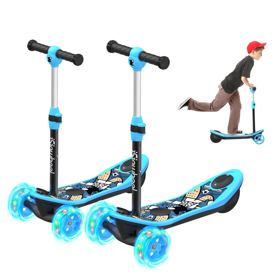 isinwheel® MiniSpider Kids Electric Scooter with Parental Remote Control & Speed Safety Control - Mini [Blue] / 2