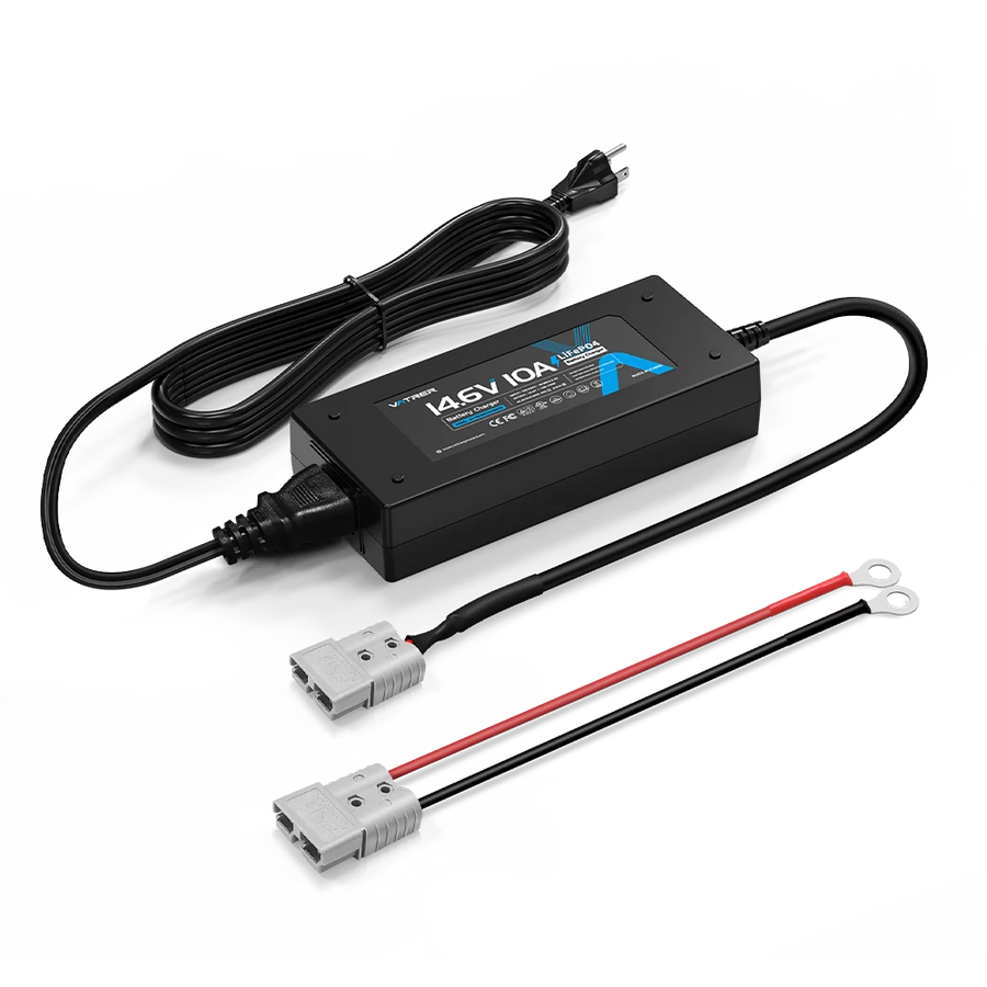Vatrer 14.6V 10A Intelligent AC-DC Charger for 12V Lithium Iron Phosphate EU