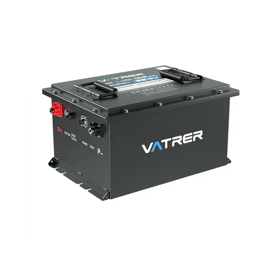 Vatrer 36V 105AH リチウム ゴルフカート バッテリー、200A BMS、4000+ サイクル、最大 7.68kW 出力 リチウム バッテリー JP - 1 PACK