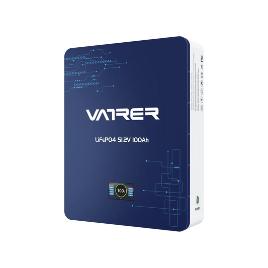 Vatrer 51.2V 100Ah 壁掛けリチウムソーラーバッテリー JP - 1 PACK