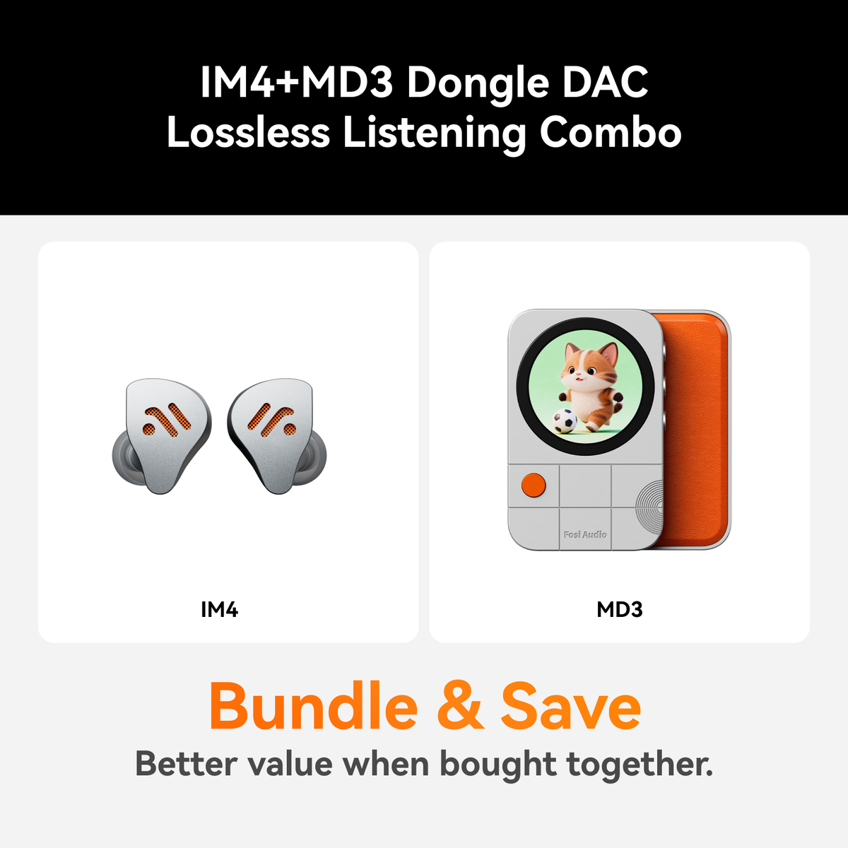 Fosi Audio MD3 MagDac Portable DAC & Headphone Amplifier - Lossless Listening Combo - Galaxy