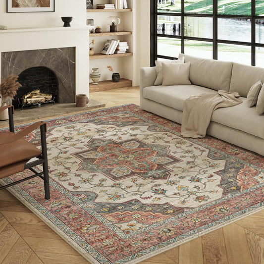 Solora - Persian Washable Large Living Room Rug - 160x230cm