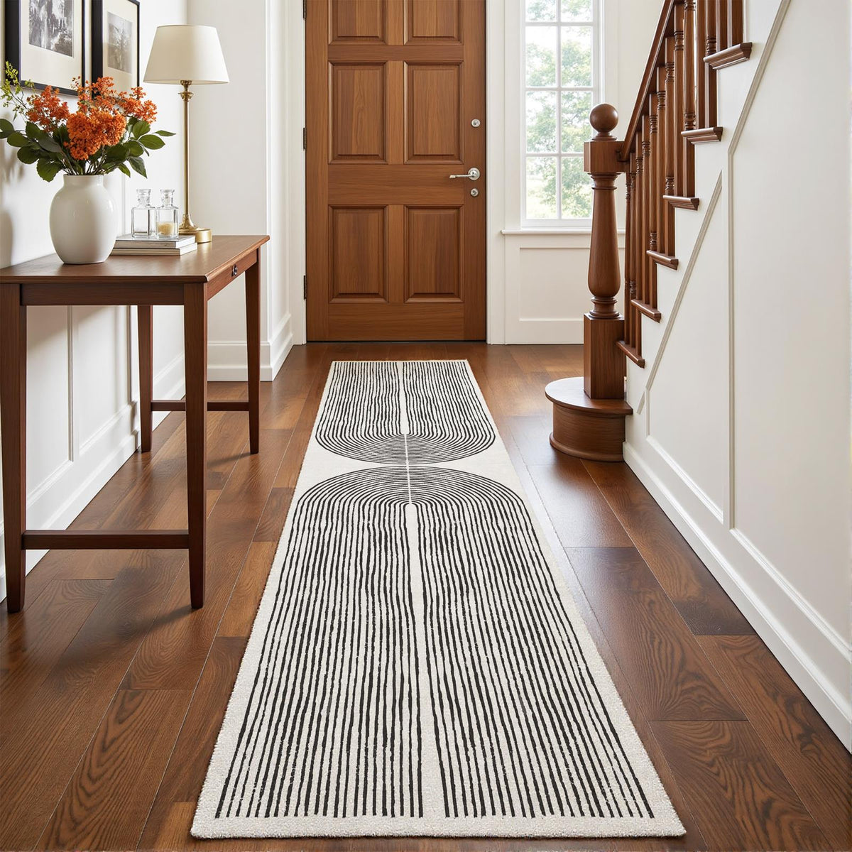 Brayen - Geometric Washable Runner Hallway Rug - 60x240cm