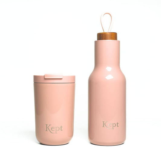 Kept Travel Mug & Water Bottle Set, Sandstone Sandstone