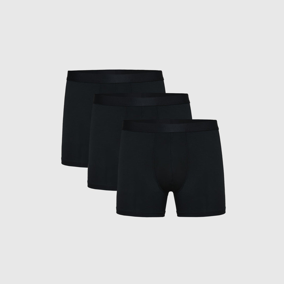 True Classic Black Boxer Trunks 3-Pack | Small