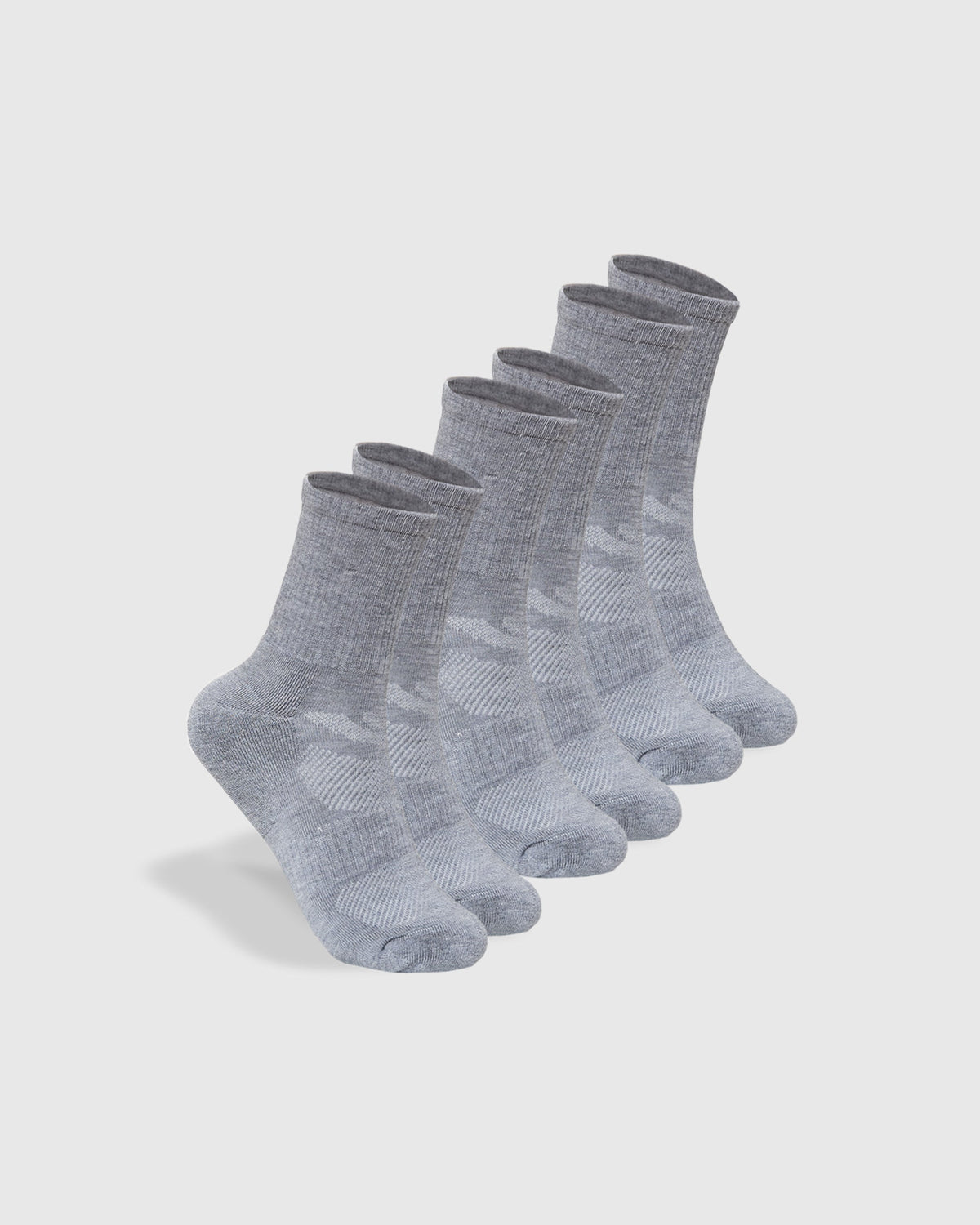 True Classic Heather Gray Half Crew Socks 3-Pack | Medium