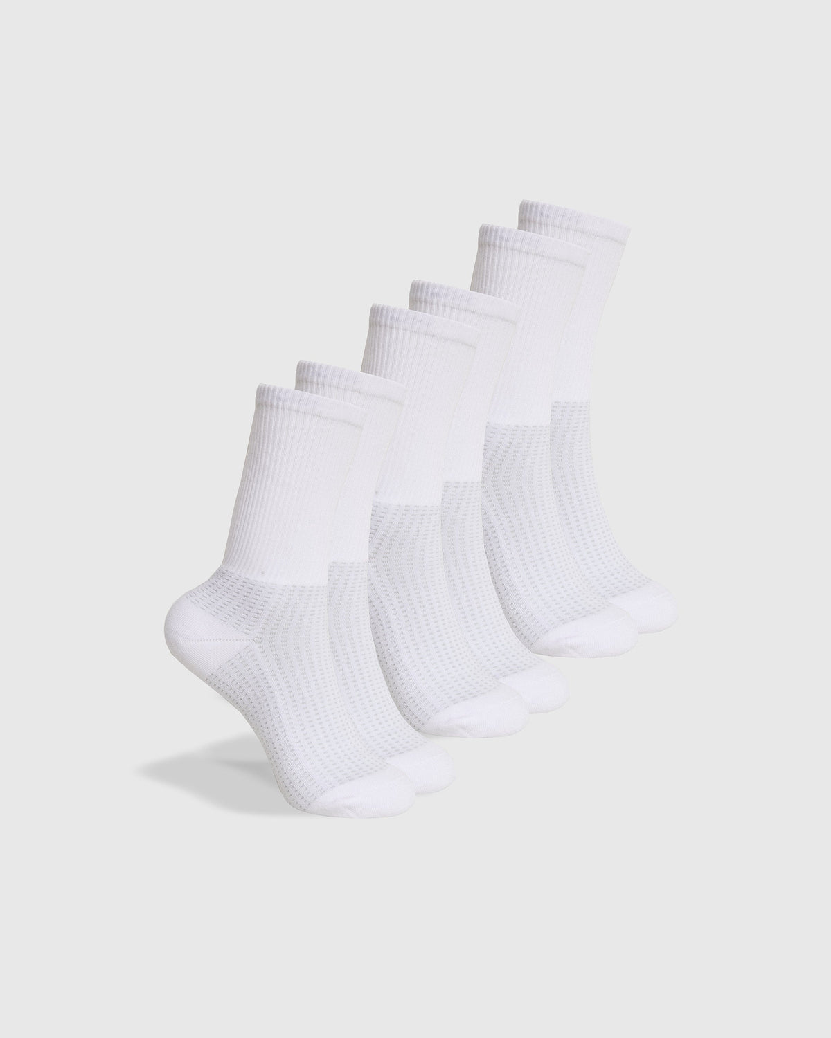 True Classic White Active Crew Socks 3-Pack | Medium