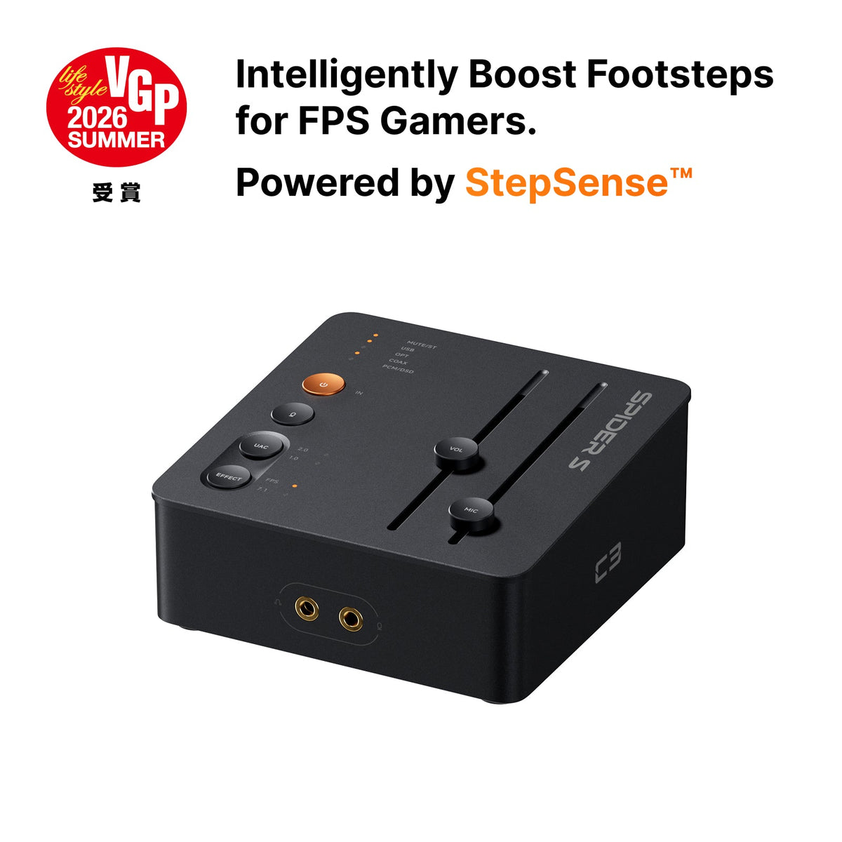 Fosi Audio StepSense C3 Gaming Audio DAC & Headphone Amp - C3