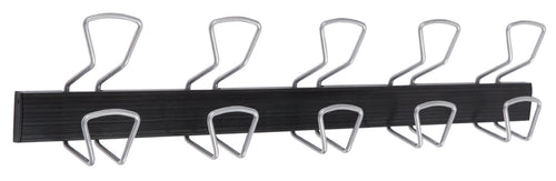 ALBA Wandgarderobe , PRO5, , 5 Haken, grau/schwarz