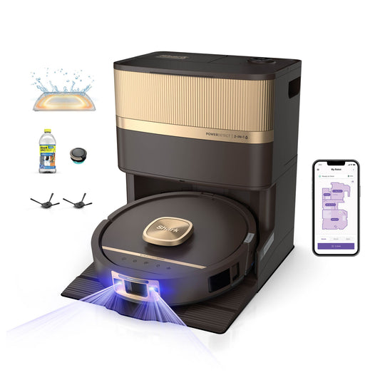 Shark PowerDetect Luxe UV Reveal 2-in-1 Vac & Mop Robot Vacuum – in Espresso | RV3024XEUKPU | by SharkNinja