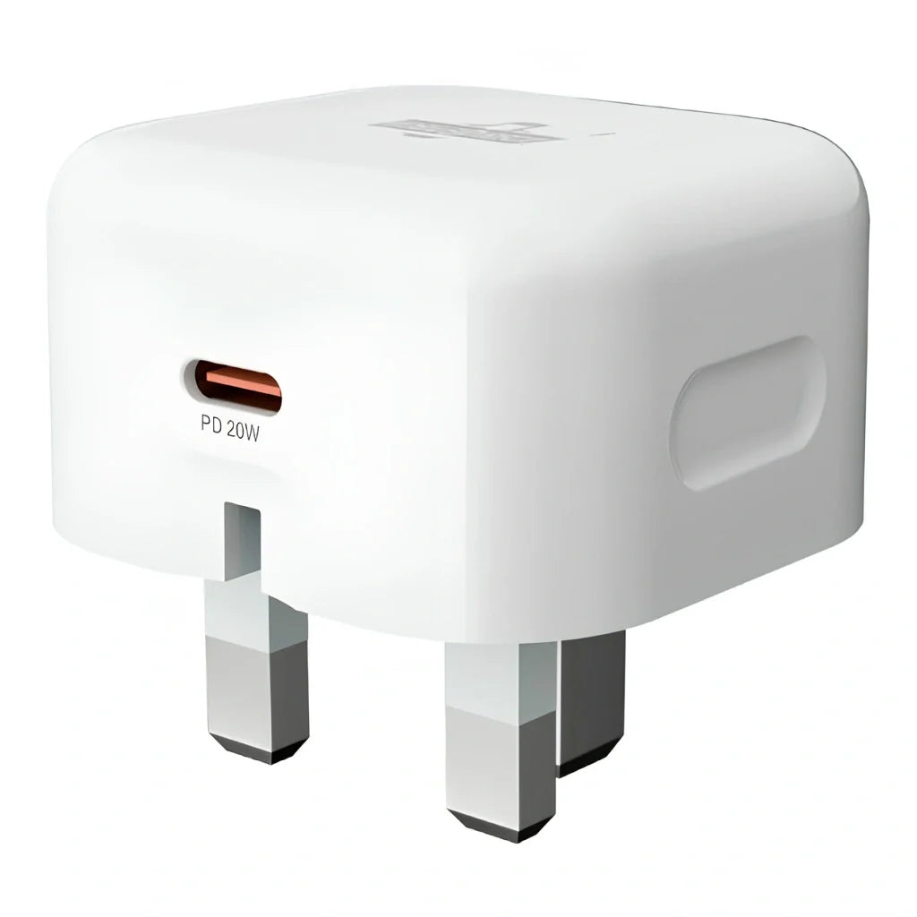 Foldable Type-C Charger - 20W PD Fast Charging Plug - Free Charging Cable