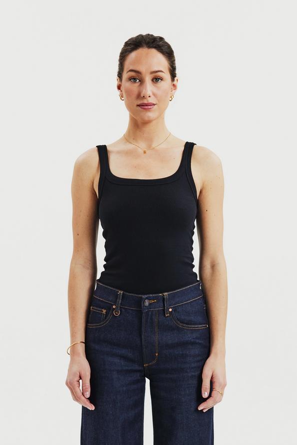 Top Modell: Singlet Ribbed GOTS