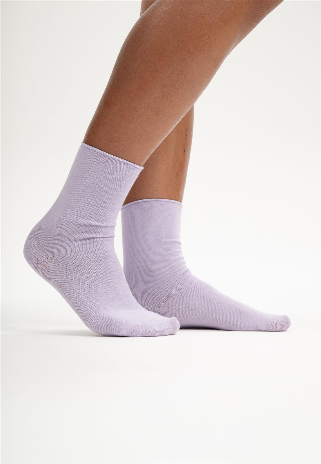 Rollsaum Socken, 2er Pack
