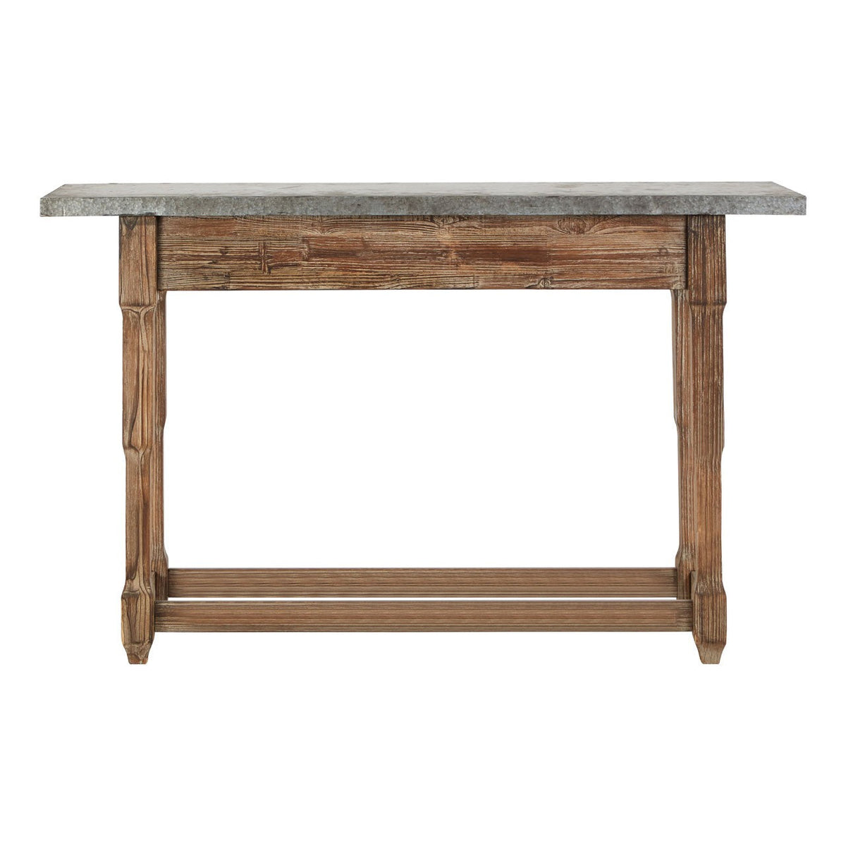 Elementary Metal Top Console Table
