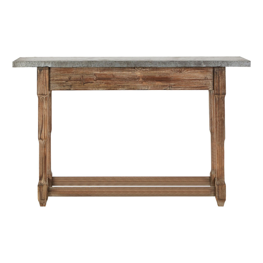 Elementary Metal Top Console Table