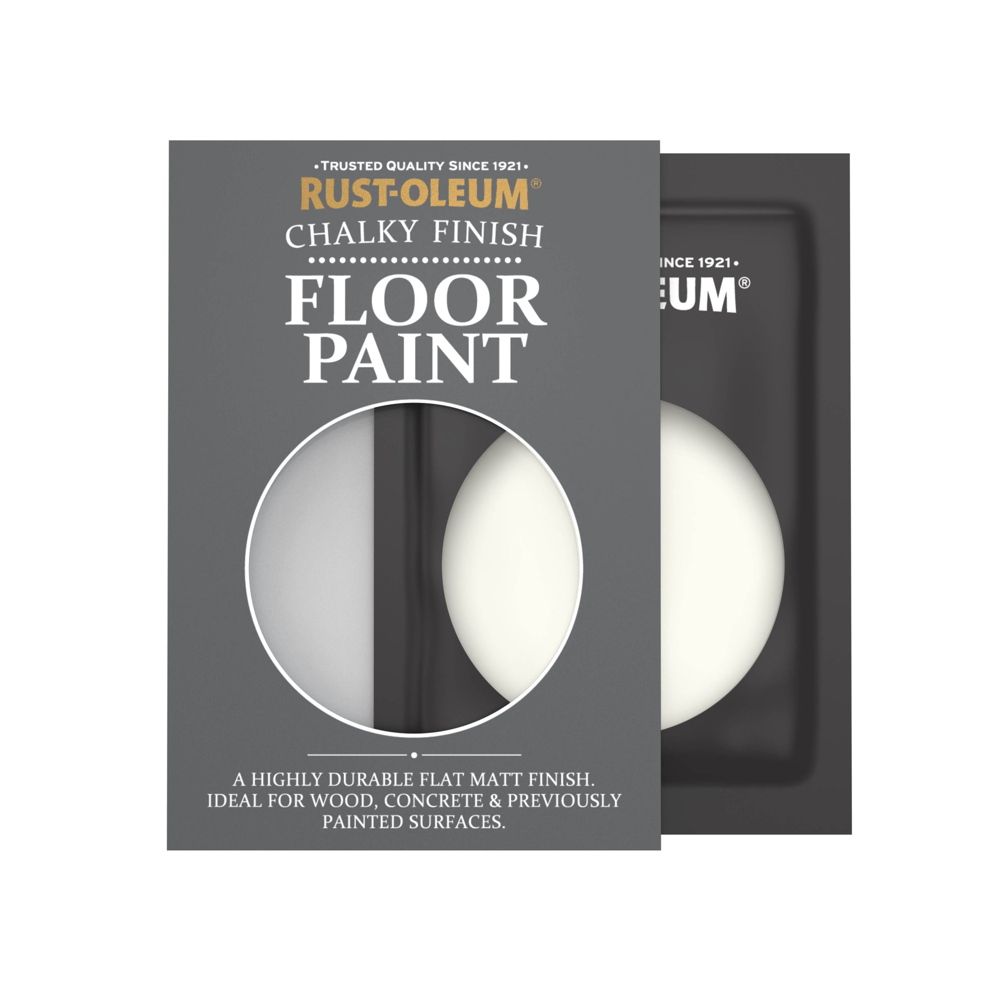 Rust-Oleum White Chalky Floor Wood & Concrete Paint - Antique White 10ml