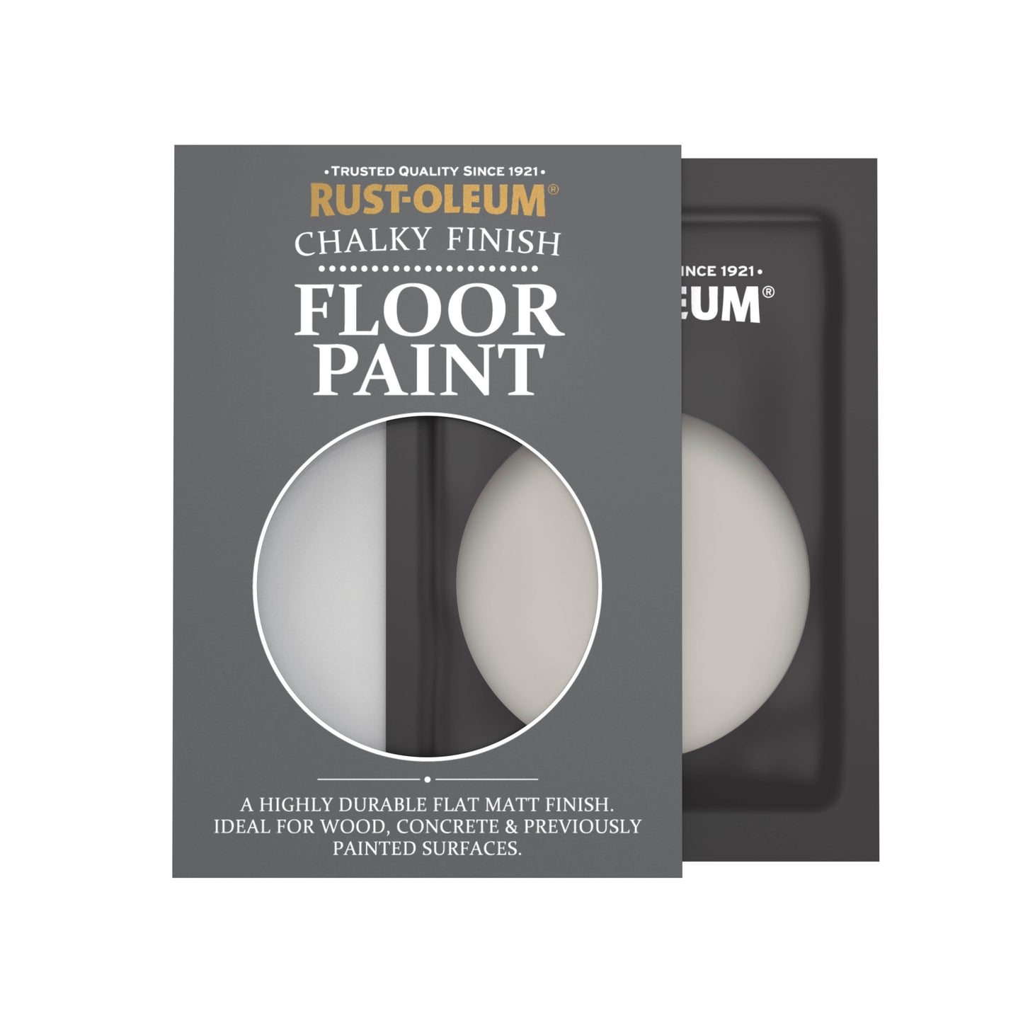 Rust-Oleum Grey Chalky Floor Wood & Concrete Paint - Gorthleck 10ml