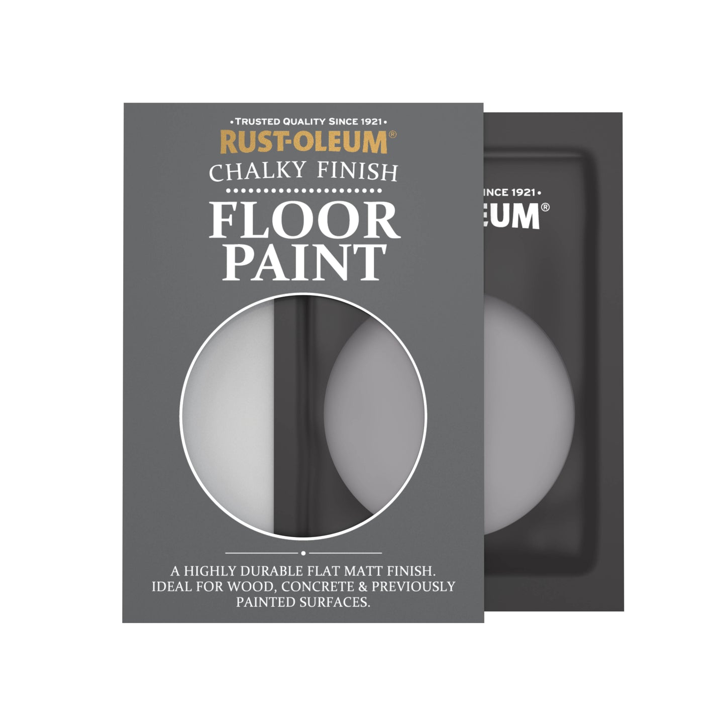 Rust-Oleum Purple Chalky Floor Wood & Concrete Paint - Iris 10ml