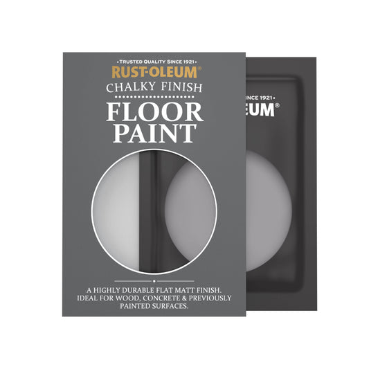 Rust-Oleum Purple Chalky Floor Wood & Concrete Paint - Iris 10ml