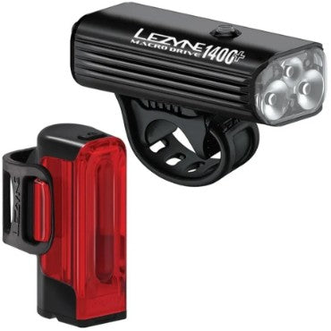 Lezyne Macro Drive 1400+ / Strip Drive Pro 400+ Light Set