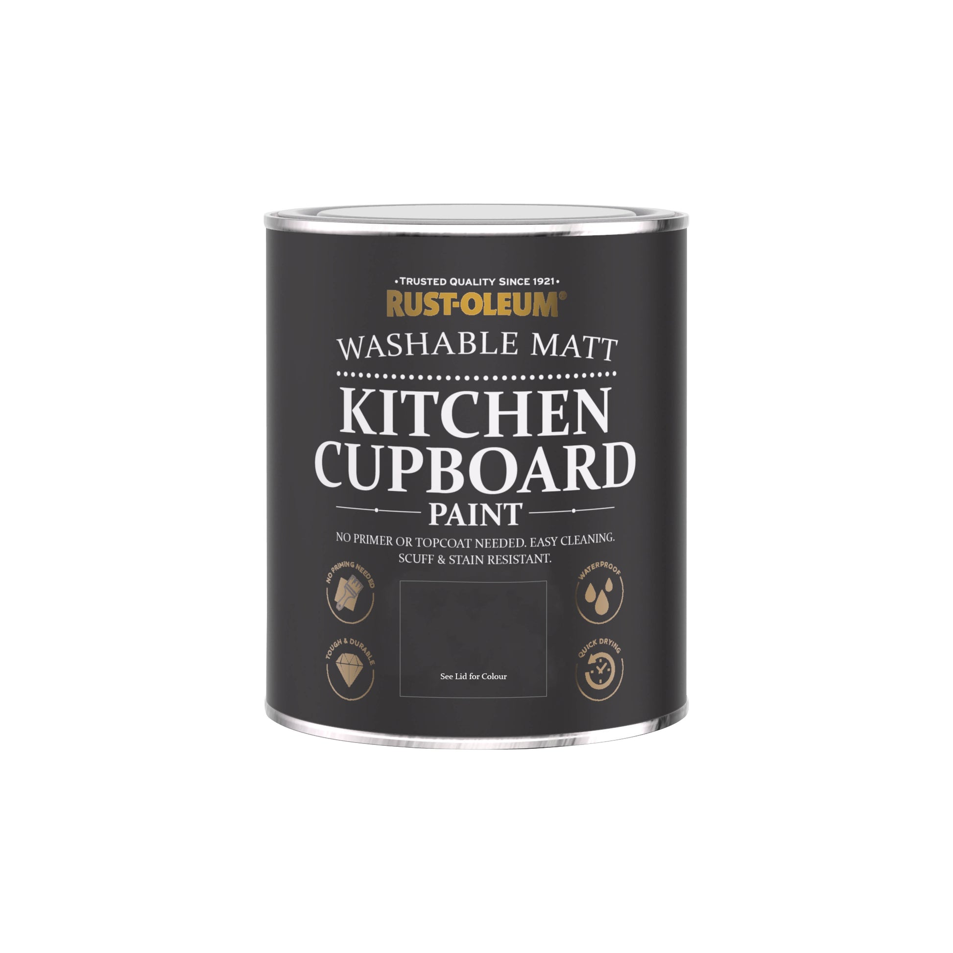 Rust-Oleum Yellow Matt Finish Kitchen Cupboard Paint - Dijon 750ml