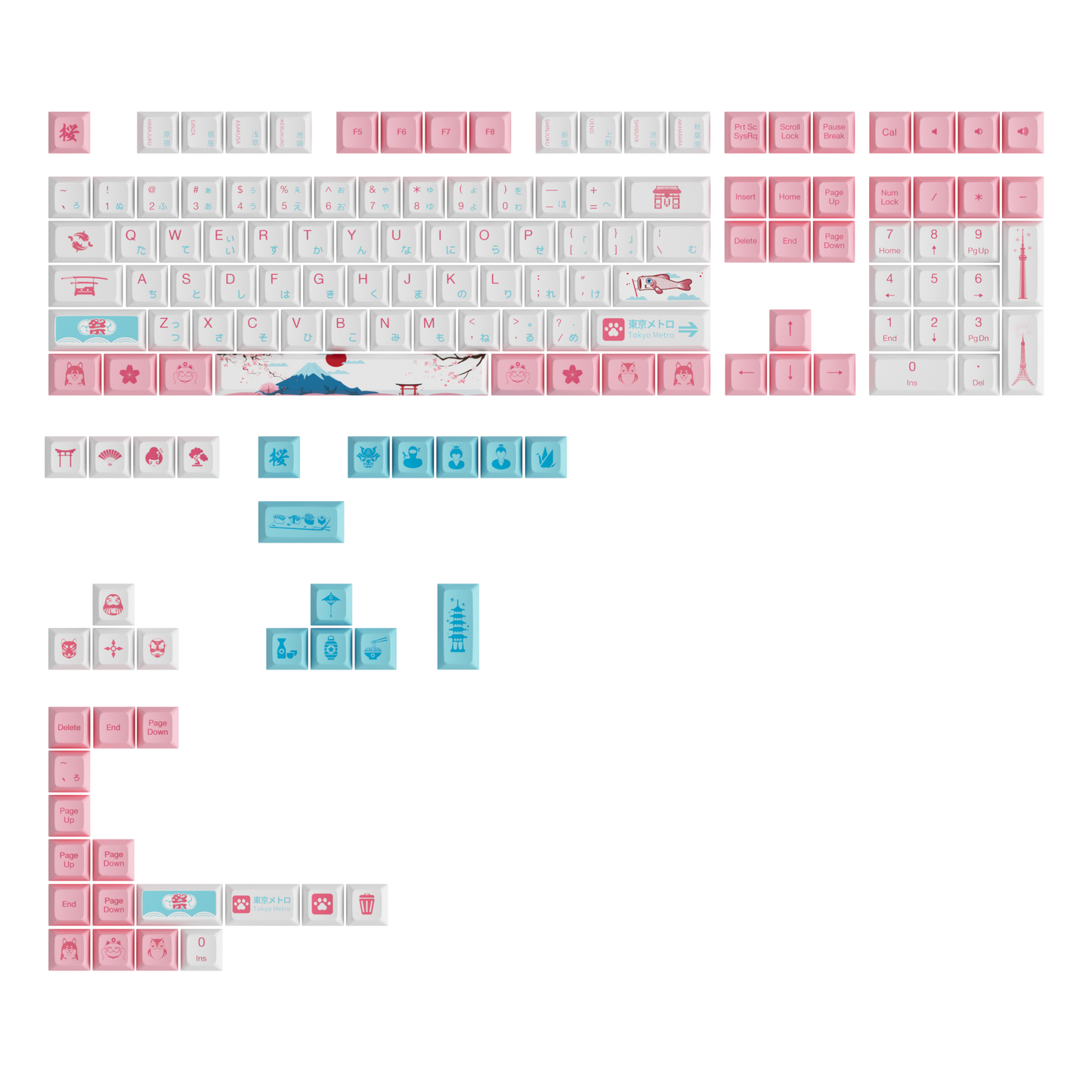 World Tour Tokyo R2 OSA SP Keycap Set(145-key)
