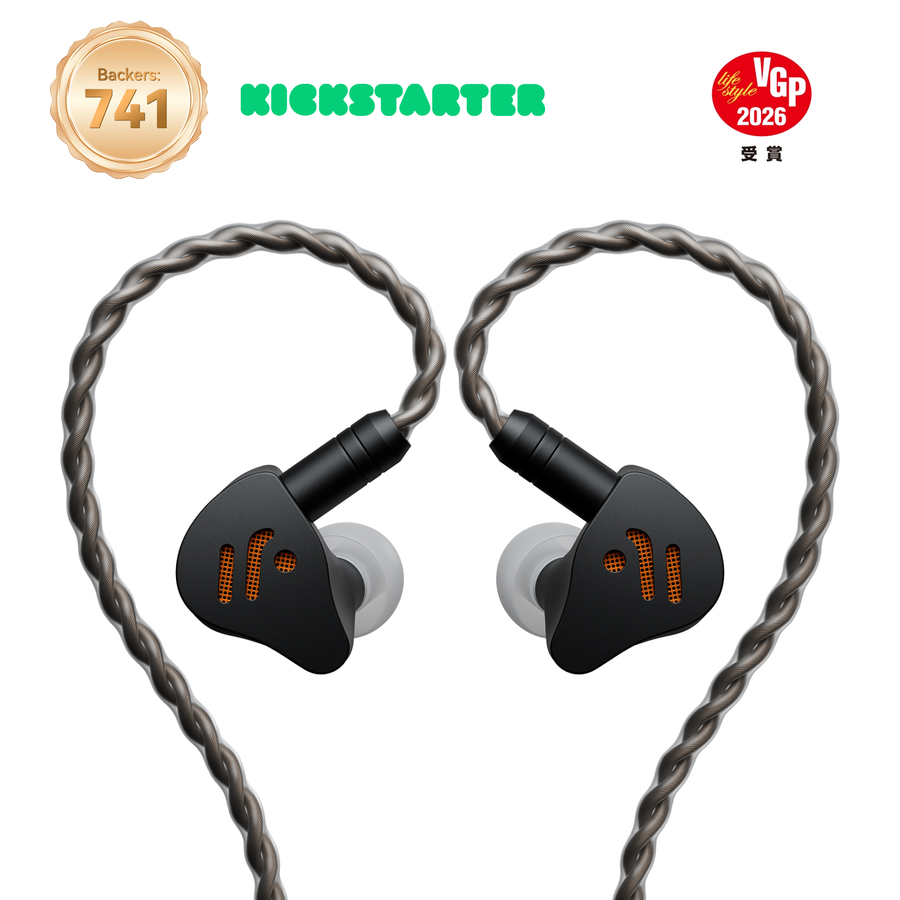 Fosi Audio IM4 Open‑Back Wired Earbuds – All‑Day Comfort for Work, Commute, or Home - IM4-Obsidian