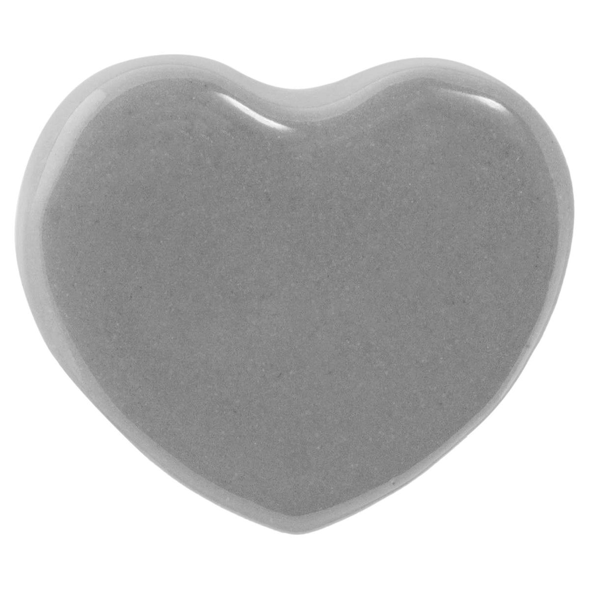 Heart Ceramic Cabinet Knob - Grey