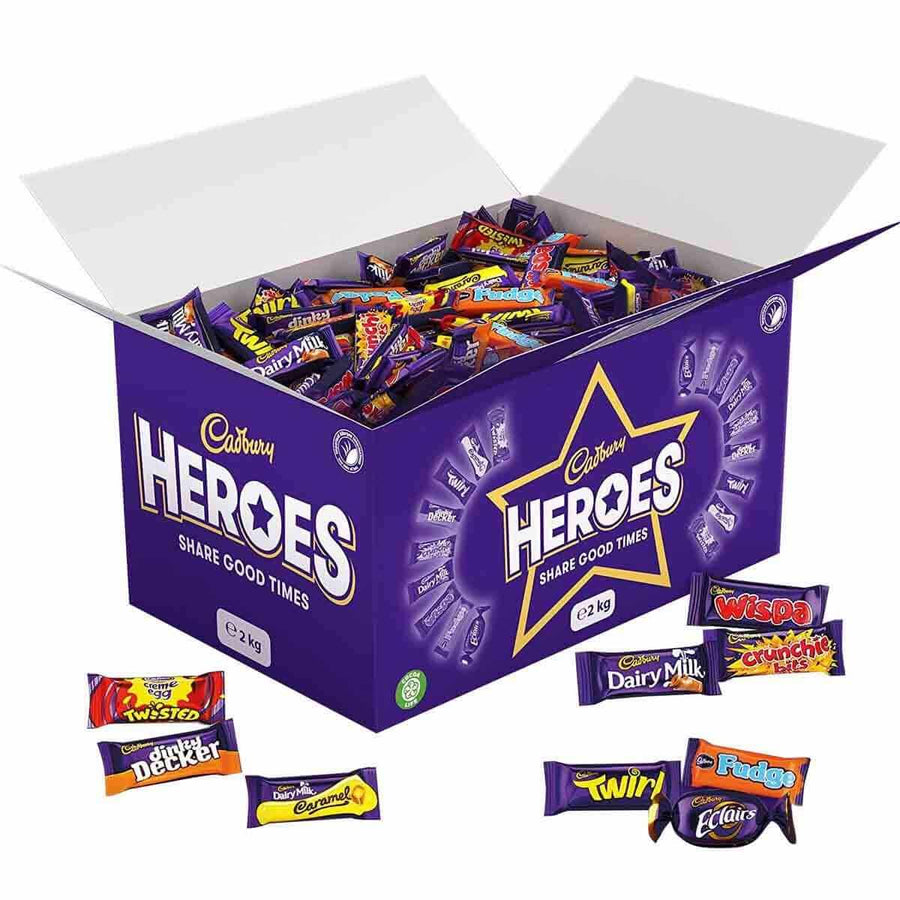 Cadbury Heroes Chocolates Bulk Share Box 2KG