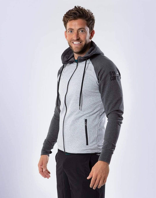Men's Two-Tone Hoodie in Charcoal-Grey - Small / Charcoal Grey