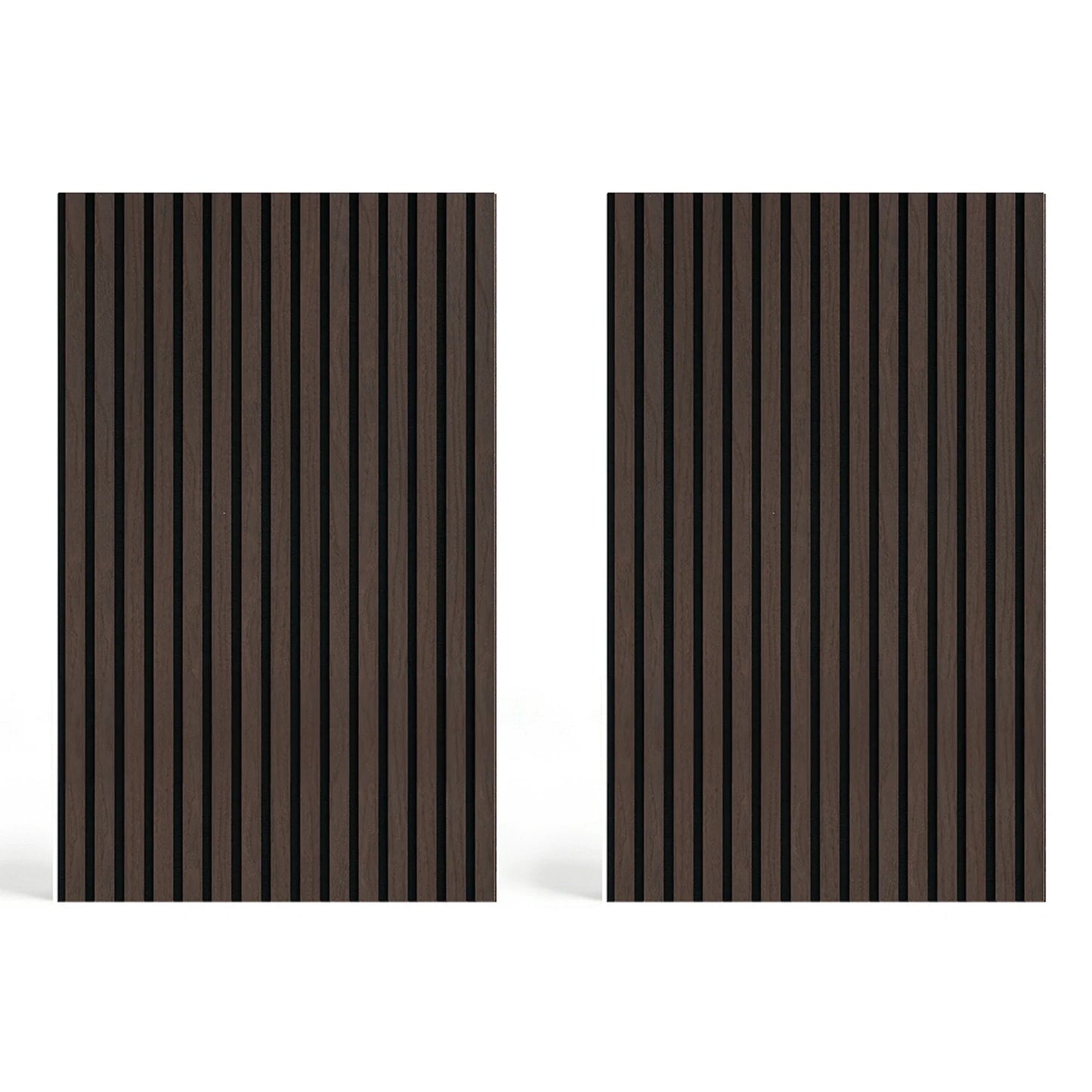 Acoustic Slat Wood Wall Panel - Smoked Oak - 1200 - 2 Pack
