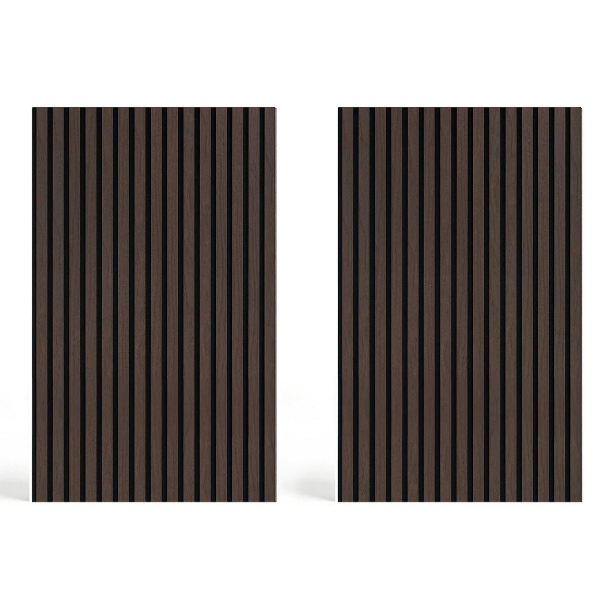 Acoustic Slat Wood Wall Panel - Smoked Oak - 1200 - 2 Pack