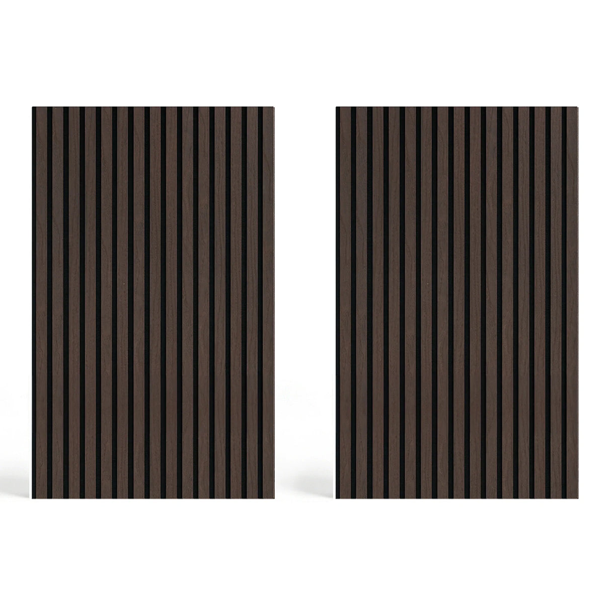 Acoustic Slat Wood Wall Panel - Smoked Oak - 1200 - 2 Pack